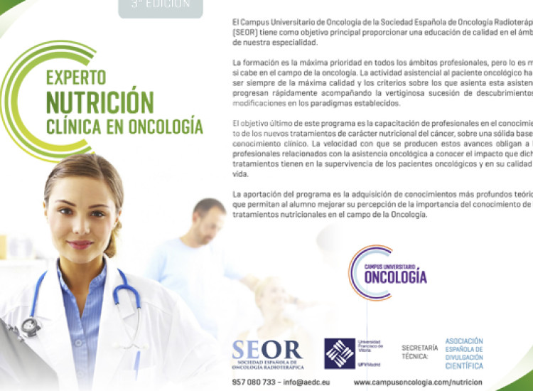 Experto Universitario en Nutrición Clínica en Oncología