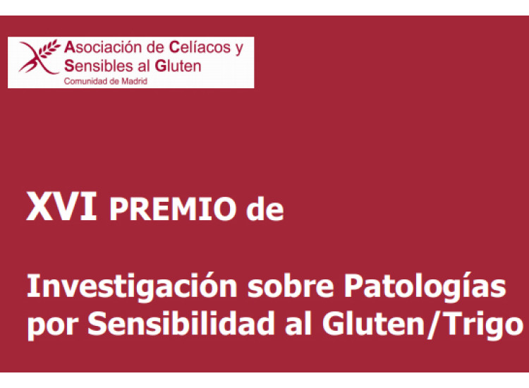 XVI Premio de Investigación sobre Patologías por Sensibilidad al Gluten/Trigo